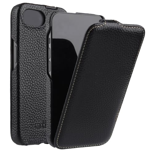 Mobiskin Étui de protection à rabat pour iPhone 16E (6,1") avec revêtement en cuir - Compatible avec MagSafe - Étui de protection pour téléphone portable - Fin - Noir Mobiskin Étui de protection à rabat pour iPhone 16E (6,1") avec revêtement en cuir - Compatible avec MagSafe - Étui de protection pour téléphone portable - Fin - Noir
