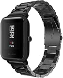 smartwatch madison nero Materiale: questa cintura a rete è realizzata in acciaio inossidabile 304 di alta qualità, resistente alla corrosione, leggera, impermeabile e traspirante. Rendilo morbido e comodo da indossare. Può essere utilizzato a lungo ed è facile da installare e regolare.