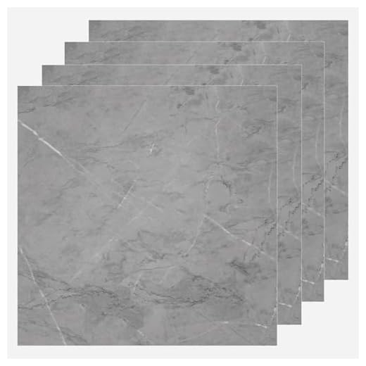 AKOLAFE 20 Sheet Thick Luxury Vinyl Flooring Grey Marble Peel and Stick Floor Tile Waterproof LVT Laminate Flooring Clearance Self Adhesive 12x12 Vinyl Floor Tiles Sticky on Bathroom Kitchen Basement