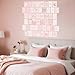 Pink Wall Collage Kit - Aesthetic Posters, Dorm Room Decor for Teen Girl (50pcs 4x6 inch)