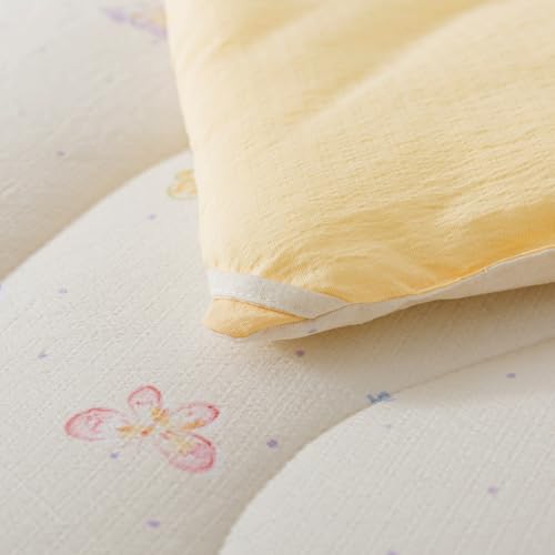 Image of Caressma 5 Pieces Twin Comforter Set for Kids - Soft Prewashed Cotton Colourful Butterfly Print Bedding Set, Includes Comforter, Fitted Sheet, Flat Sheet, Pillow Case & Pillow Sham for All Seasons