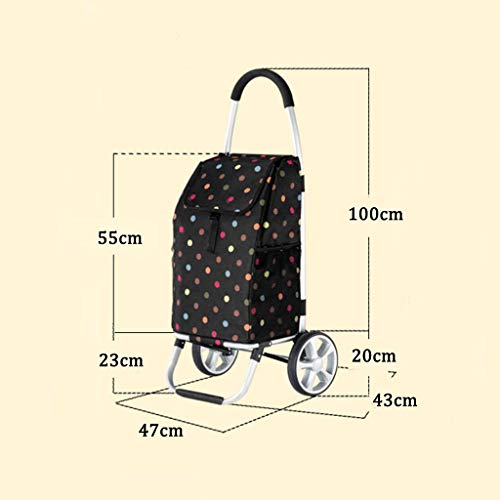 Carretilla multifuncional plegable de aluminio con ruedas miniatura 2