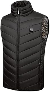 VPQILH Thermal Gilet Heated Jacket Clearance Heating Vest Plus Size Men Windproof & Waterproof Winter Dual Control 2 Heating Vest Constant Temperature Intelligent Electric Warmer Clothes Outdoor