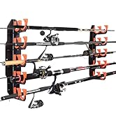 BOOSTEADY Fishing Rod Rack Angelrutenhalter Stangenhalter Angelrutenständer für die Garage, Wand-...