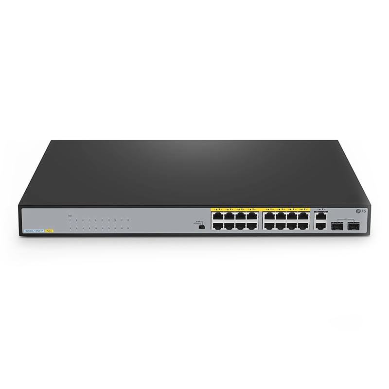 S2500L-18T2F-P, 18 x 1Gb RJ45, 2 x 1Gb SFP, L2 Unmanaged PoE+ Switch, 30W PoE+ Desktop/Rackmount miniatura 1
