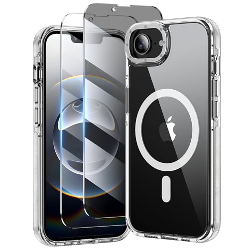 toushion 3 in 1 for iPhone 16E Case/iPhone 17E Case Clear Bumper