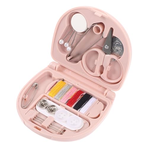Hohopeti Travel Sewing Kit Storage Mini Sewing Kit Box Sewing Kit for Quilting Portable Sewing Toolkit Thread and Needle Organizer