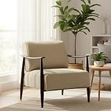 HOMEMAKE FURNITURE Sillones de Sala Modernos, Asiento Ancho, Resortes de Nueva Tecnología, Alta...