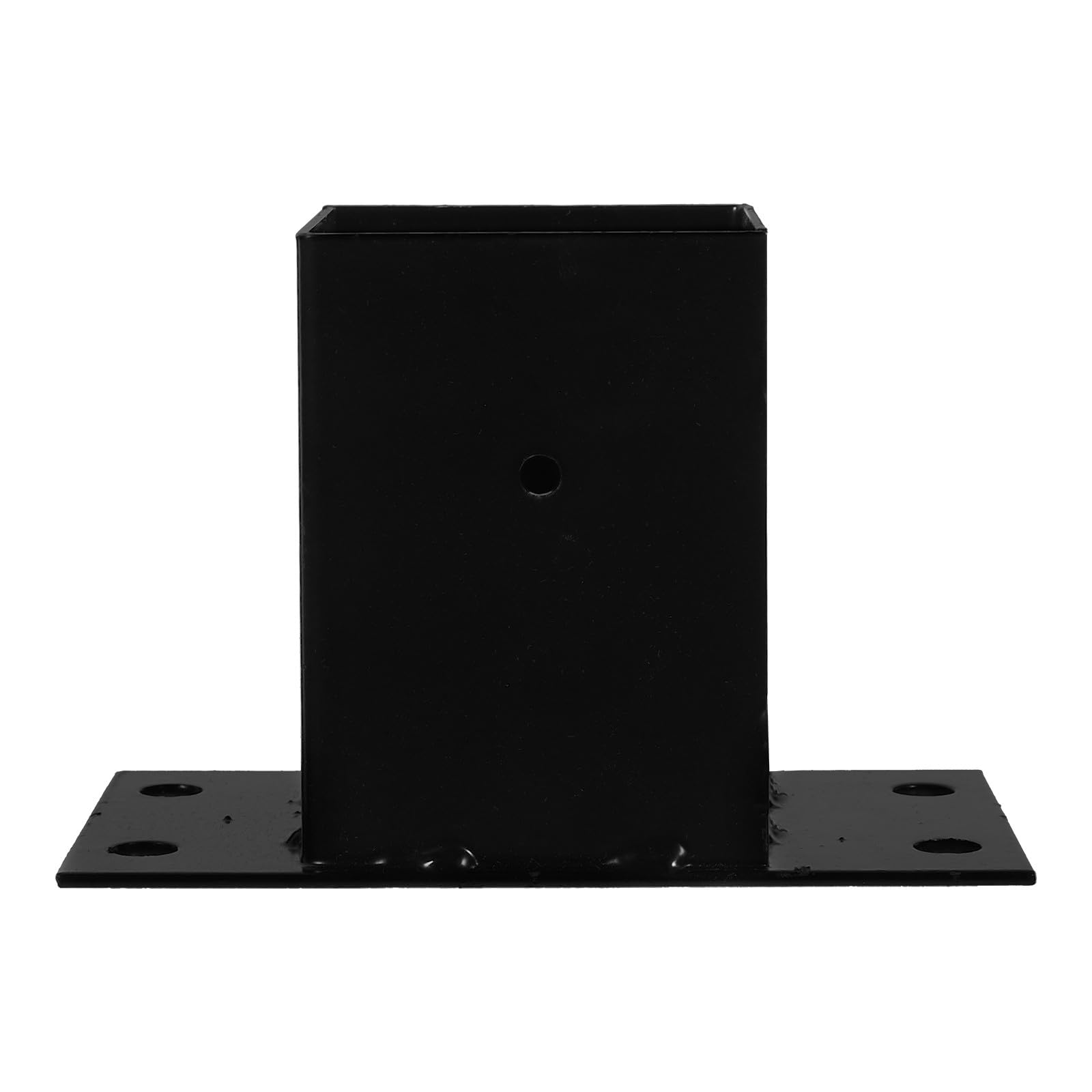 Support de poteau en fer noir avec base carrée pour fixation solide - 8