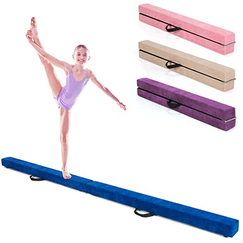 DREAMADE Schwebebalken Kinder, Schwebebalken klappbar, Balance Balken Turnen, Gymnastikbalken Übungsbalken, Schwebebalken für turnen Kinder, Holz, 210 x 10 x 6.5cm (Blau) DREAMADE Schwebebalken Kinder, Schwebebalken klappbar, Balance Balken Turnen, Gymnastikbalken Übungsbalken, Schwebebalken für turnen Kinder, Holz, 210 x 10 x 6.5cm (Blau)