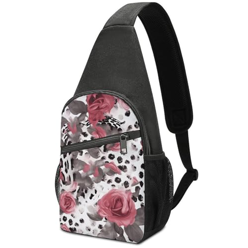 Morrales de estilo cruzado livianos con diseño leopardo miniatura 1