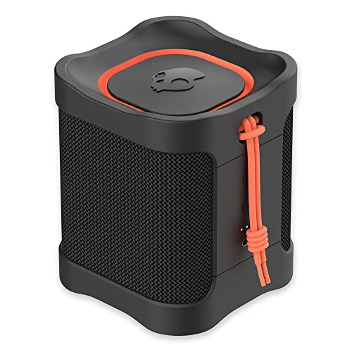 Skullcandy Terrain Mini Wireless Bluetooth Speaker - IPX7 Waterproof Portable Speaker with Dual Custom Passive Radiators, 14 Hour Battery, Nylon Wrist Wrap, & True Wireless Stereo (Black)