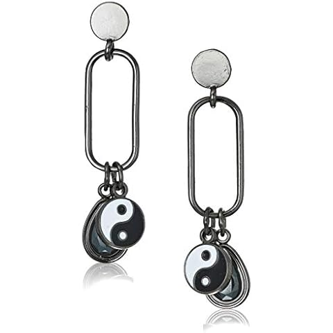 Alex and Ani Midnight Silver Drop Earrings Cover