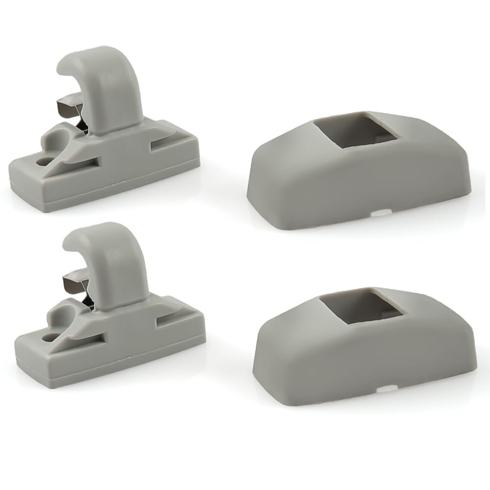 3b0857561b Per Vw Bus T5 Passat 2 Pz Clip Supporto Parasole Grigio