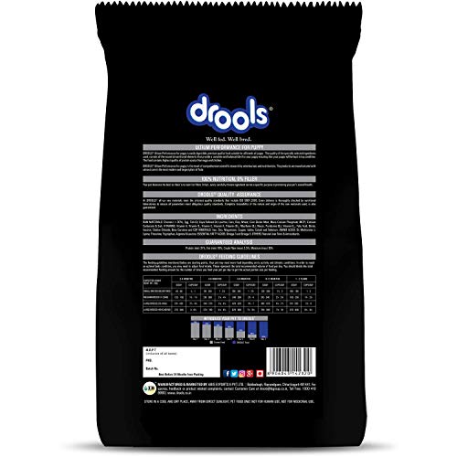 Drools Absolute Calcium Tablet- Dog Supplement, 110 Pieces & Ultium Performance Puppy Dog Food, 20kg