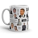 Generic Coffee Mug George White Ceramic Clooney 11oz 15oz Collage Classic Mug For Coffee, Tea,...
