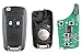 Shoppy Lab Compatibile Con Chiave Completa 2 Tasti Per Auto Opel Astra J Vectra Insignia Vauxhall Key Shell 433MHZ Chip ID46