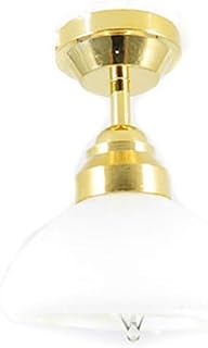 Melody Jane Dollhouse Ceiling Light White Small Coolie Shade Miniature Electric Lighting