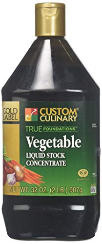 Custom Culinary Gold Label Liquid Stock Concentrate, Vegetable, 2 Pound