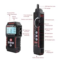 NOYAFA NF-8209S Upgrade Advanced Network Cable Tester mit PoE, Kabellängentest, Port blinken, Multifunktions Anti Interference Scanning Modi Drahtverfolger – Ansicht 5