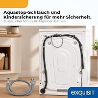 Exquisit Waschmaschine 7 kg - Energieeffizienzklasse A, 1400 U/Min, Weiss – Ansicht 7