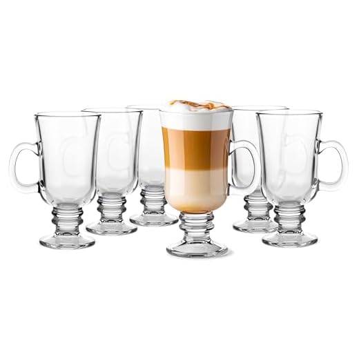 Glasmark Krosno Glazen Set 0,2 Liter Koffieglazen Theeglazen Koffie Thee Glas Irish Coffee Latte Macchiato Glühwein Drinkglazen Waterglazen Vaatwasserbestendig 6 X 200 Ml