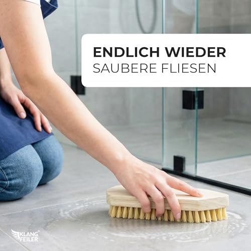 Klangfeiler® 2 Scheuerbürsten Reinigungsbürste aus Holz - Hart & Sehr Hart - Made in Ukraine