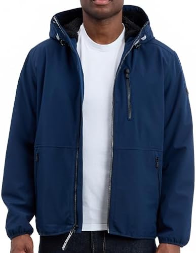 Softshell Softshell Jacket With Faux Sherpa Lining, Wind and Wate...