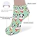 VstaDank Pandan Ankle Socks 5 Pairs Fashion Invisible Low Cut Sock for Adult Casual Short Sock Soft Cozy No Show Socks