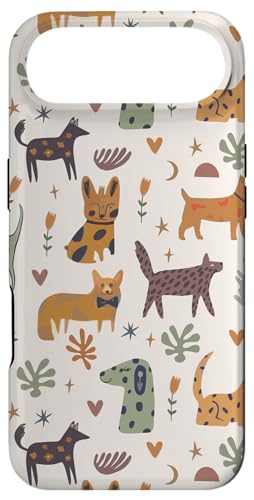 Cute Dog Lover Theme Boho Aesthetic Retro Pet Pattern �X�}�z�P�[�X iPhone Air �p