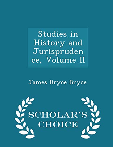 Studies in History and Jurisprudence, Volume II... 1298210488 Book Cover