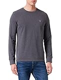 GANT Herren D1. Slim Pique LS T-Shirt, Antracit Melange, XXL