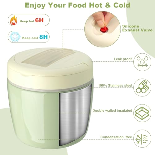 Thermoisolant boîte pour manger chaud au bureau sans micro-ondes