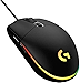 Logitech G203 LIGHTSYNC Wired Gaming Mouse, 8,000 DPI, Rainbow Optical Effect RGB, 6 Programmable Buttons, On-Board Memory, PC/Mac Computer, Laptop Compatible - Black (Renewed)