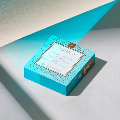 FOREO, Máscara UFO Make My Day, Mácara Ativa Diurna, com Ácido Hialurônico, Extrato de Algas Vermelh