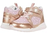 Stride Rite Girls Maple Mid-Top Sneaker, Rose Gold/Glitter, 6 Toddler