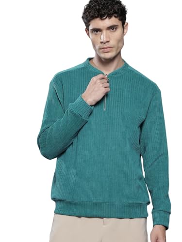 Sweat-shirt col Henley pour homme qui offre aisance et confort