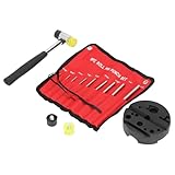 Leicht Zu Tragen: Im lieferumfang ist eine rote aufbewahrungstasche aus nylon enthalten, die einfach zu verwenden, zu tragen und aufzubewahren ist. Jedes teil ist im aufbewahrungsbeutel deutlich gekennzeichnet, sodass sie es beim nächsten gebrauch schnell finden können. Die aufbewahrungstasche lässt sich zur aufbewahrung zusammenrollen und passt problemlos in ihren werkzeugkasten