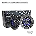 RECOIL M1-4 Coaxial Speakers 4 Inch 2 Way Marine Boat & UTV ATV Built-in RGB LED Lighting 4 Ohm MAX Power 160W Pair