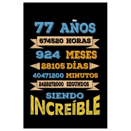 77 AÑOS SIENDO INCREIBLE: REGALO PARA CHICO Y CHICA 77 AÑOS DE CUMPLEAÑOS ORIGINAL Y DIVERTIDO, DIARIO, CUADERNO DE NOTAS, APUNTES, AGENDA O USO ESCOLAR.