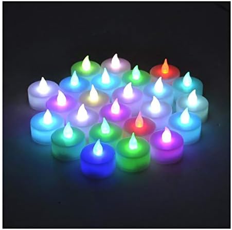 SHINE 12 x NEW FLAMELESS FLICKERING LED TEA LIGHT CANDLE BATTERY OPERATED TEALIGHTS[WHITE]