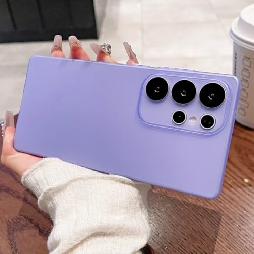 Coque Galaxy S23 ultra fine mate rigide violet clair