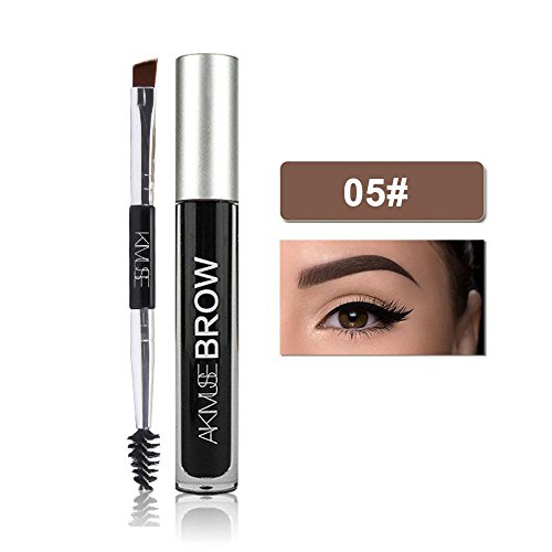 Pawaca Semi-permanent Eyebrow Gel - Lasting Eyebrow Gel for Waterproof Eyebrow Makeup, Duo Eyebrow Brush & Create Natural Looking Brows, Perfect Gift for Friends