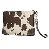Hergestellt aus hochwertigem Echtleder und ausgestattet mit einem hochwertigen Metall-Reißverschluss, strahlt diese Clutch Luxus und Haltbarkeit aus. Die wasserabweisende Eigenschaft bietet zusätzlichen Schutz Die Kombination aus einem Armband und ei...