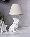 Mops Tischlampe Bulldogge Bulli Leuchte Weiss Tischleuchte Hund Landhaus Lampe cw073 Palazzo Exklusiv