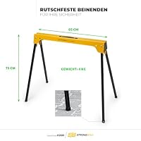 STRONGBOLD Arbeitsbock 2er Set H200 – klappbar, 900 kg Tragkraft, multifunktionaler Sägebock mit Werkbank Funktion – Ansicht 6