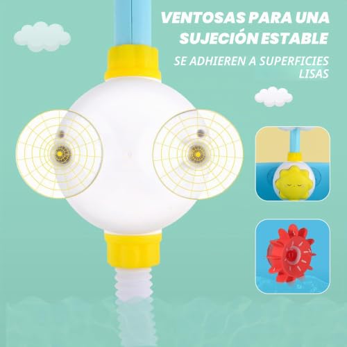 Juegos de pesca flotantes Cute Stone con ducha automática para bañera 6