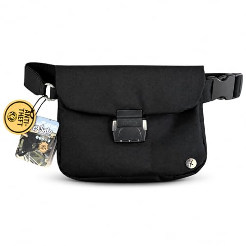 Aquavault | Anti Theft Crossbody sling bag and convertible waist bag | 3 Pin Numerical lock | For Hiking Travel etc