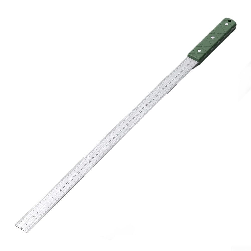 Righello di misurazione in acciaio al manganese spesso 5 mm, con manico antiscivolo, progettato per una maggiore precisione e una manipolazione stabile (B)