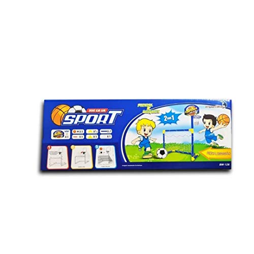 BRINQUEDO INFANTIL JOGO DE FUTEBOL E BASQUETE 2 EM 1